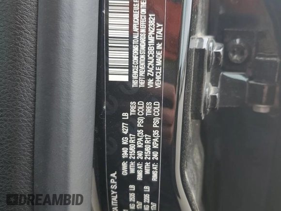 2021 Jeep Renegade Latitude with VIN ZACNJCBB1MPN23821, listed as a Copart auction lot 49639994 with 12,105 mi miles and Salvage title. Bid and sale history available at DreamBid. Image 13.