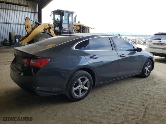 2017 Chevrolet Malibu LS with VIN 1G1ZB5ST0HF118055, listed as a Copart auction lot 49896155 with 92,036 mi miles and Salvage Title. Bid and sale history available at carsss.com. Image 3.