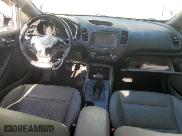 2015 Kia Forte EX with VIN KNAFZ4A80F5309049, listed as a Copart auction lot 87038044 with 34,067 mi miles and Salvage Title. Bid and sale history available at carsss.com. Image 8.