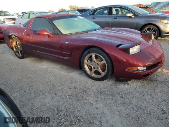 2003 Chevrolet Corvette with VIN 1G1YY22G435129618, listed as a Copart auction lot 78312294 with 0 mi miles and Salvage Title. Bid and sale history available at carsss.com. Image 4.