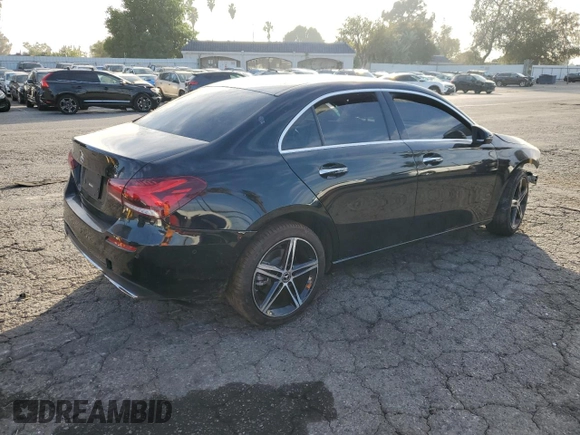 2021 Mercedes-Benz A 220 with VIN W1K3G4EB0MJ297691, listed as a Copart auction lot 84945664 with Not Provided miles and Clean Title. Bid and sale history available at DreamBid. Image 3.