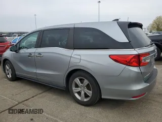2020 Honda Odyssey EX-L with VIN 5FNRL6H77LB014535, listed as a Copart auction lot 52105275 with 112,542 mi miles and Salvage Title. Bid and sale history available at carsss.com. Image 2.