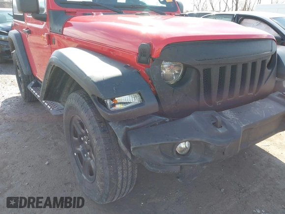 2024 Jeep Wrangler Sport S with VIN 1C4PJXAG7RW304498, listed as a IAAI auction lot 41962812 with 9,457 mi miles and . Bid and sale history available at DreamBid. Image 6.