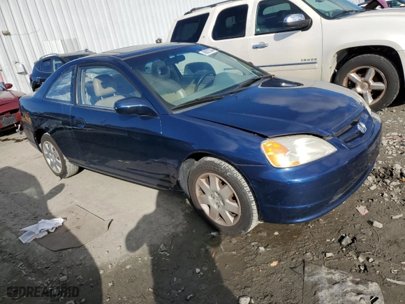 2001 Honda Civic EX with VIN 1HGEM22901L076904, listed as a Copart auction lot 86822364 with 119,978 mi miles and Clean Title. Bid and sale history available at carsss.com. Image 4.