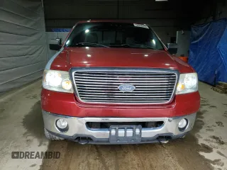 2008 Ford F-150 XLT with VIN 1FTPW14538FA49081, listed as a Copart auction lot 58246455 with 105,198 mi miles and Salvage title. Bid and sale history available at DreamBid. Image 5.