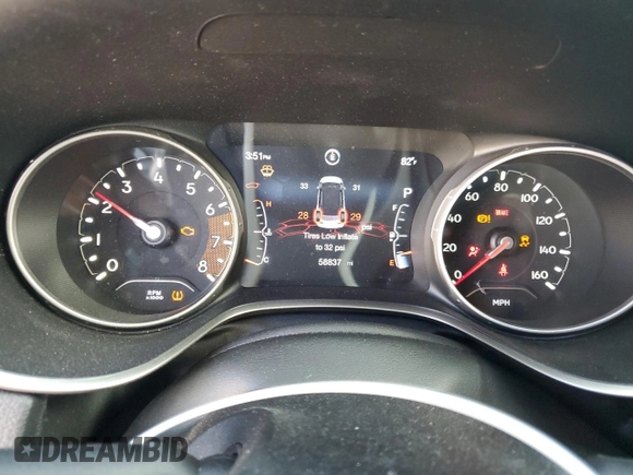 2021 Jeep Compass 80th Anniversary z VIN 3C4NJCEB4MT531712, wystawiony jako Copart lot #78166824 z przebiegiem 58 837 mil mil oraz Nie do naprawy • Non repairable. Historia ofert i sprzedaży dostępna na DreamBid. Obrazek 9.