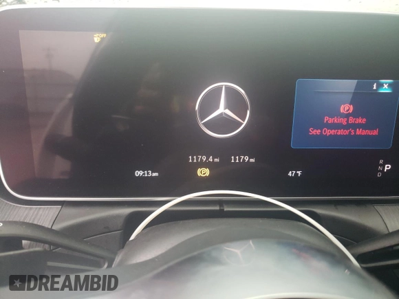 2025 Mercedes-Benz C 300 with VIN W1KAF4HB4SR240981, listed as a Copart auction lot 57949665 with 1,179 mi miles and Salvage title. Bid and sale history available at DreamBid. Image 9.