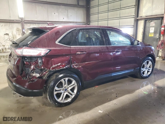 2017 Ford Edge Titanium with VIN 2FMPK4K88HBB02803, listed as a Copart auction lot 47005715 with 115,256 mi miles and Salvage Title. Bid and sale history available at carsss.com. Image 3.