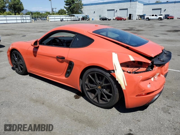 2021 Porsche 718 Cayman z VIN WP0AA2A87MS260522, wystawiony jako Copart lot #70483854 z przebiegiem 5 117 mil mil oraz Szkoda całkowita • Salvage title. Historia ofert i sprzedaży dostępna na DreamBid. Obrazek 2.