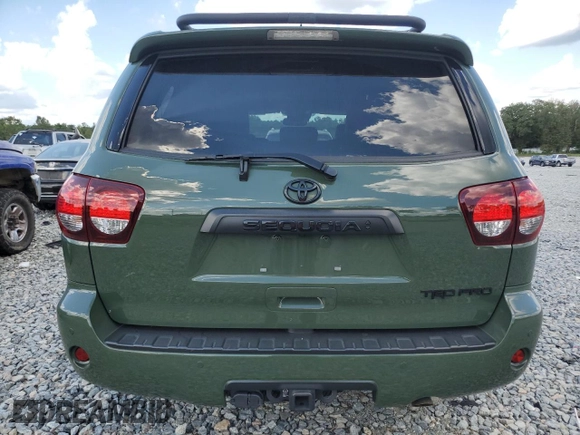 2020 Toyota Sequoia SR5 with VIN 5TDBY5G17LS177949, listed as a Copart auction lot 72425714 with 65,893 mi miles and Salvage Title. Bid and sale history available at carsss.com. Image 6.