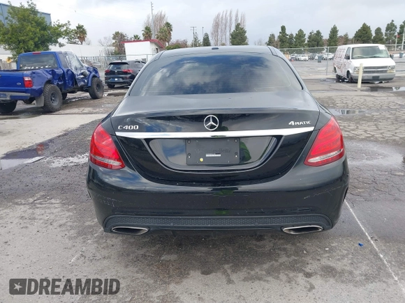 2015 Mercedes-Benz C-Class C 300 Luxury with VIN 55SWF4KB0FU061257, listed as a IAAI auction lot 41573625 with 87,736 mi miles. Bid and sale history available at carsss.com. Image 16.