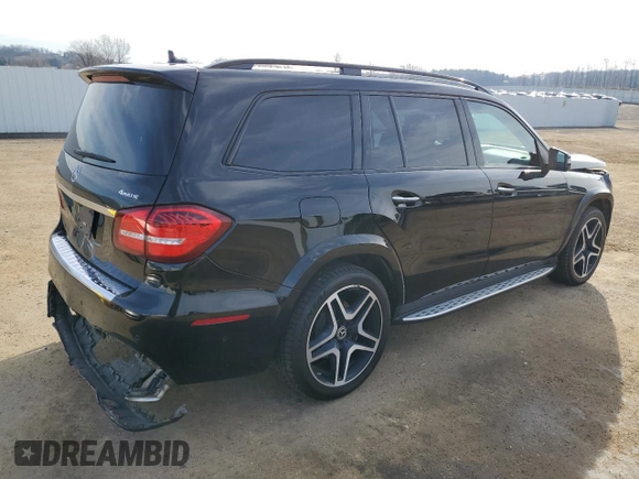 2018 Mercedes-Benz GLS with VIN 4JGDF7DE1JB001240, listed as a Copart auction lot 79772773 with 62,220 mi miles. Bid and sale history available at carsss.com. Image 3.