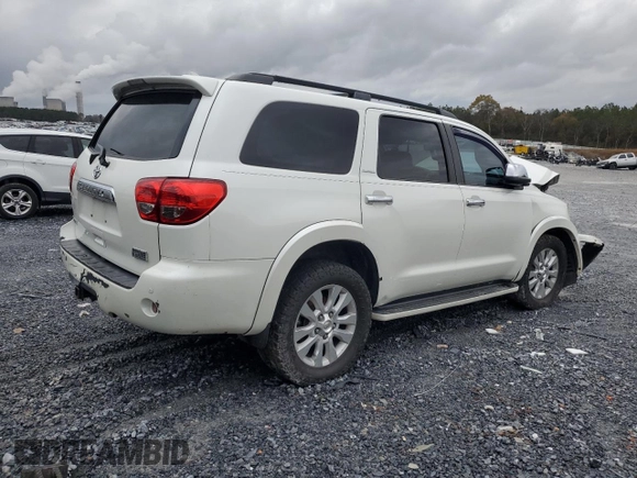 2010 Toyota Sequoia Platinum with VIN 5TDYY5G14AS030012, listed as a Copart auction lot 84198654 with 320,684 mi miles and Salvage Title. Bid and sale history available at carsss.com. Image 3.