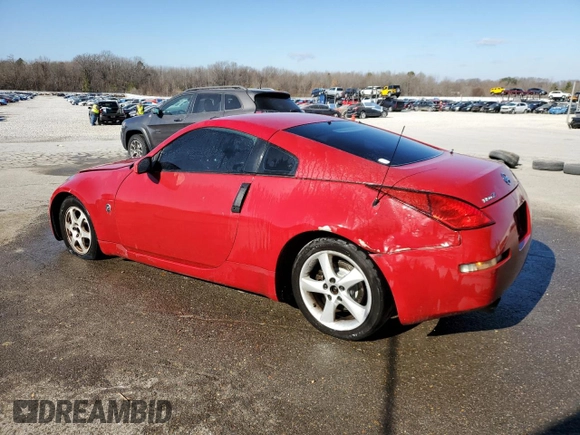 2005 Nissan 350Z Touring with VIN JN1AZ34D65M606303, listed as a Copart auction lot 42091085 with 159,838 mi miles and Salvage Title. Bid and sale history available at carsss.com. Image 2.