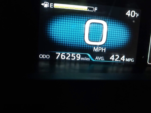 2021 Toyota Prius LE with VIN JTDL9MFU9M3025214, listed as a IAAI auction lot 41375860 with 76,259 mi miles and . Bid and sale history available at DreamBid. Image 16.