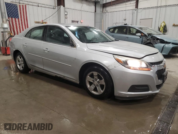 2015 Chevrolet Malibu LS with VIN 1G11B5SL1FF132508, listed as a Copart auction lot 54550035 with 172,259 mi miles and Non Repairable. Bid and sale history available at DreamBid. Image 4.