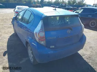 2013 Toyota Prius c One with VIN JTDKDTB33D1554073, listed as a IAAI auction lot 41666240 with 307,198 mi miles. Bid and sale history available at carsss.com. Image 3.