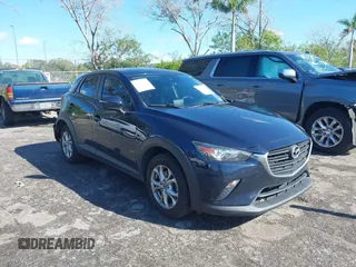 2019 Mazda CX-3 Sport with VIN JM1DKFB75K1424067, listed as a IAAI auction lot 41222666 with 52,453 mi miles. Bid and sale history available at carsss.com. Image 1.