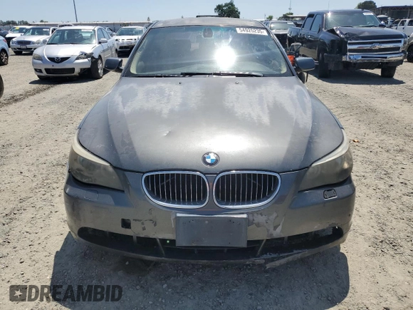 2006 BMW 5 Series 525i with VIN WBANE535X6CK91543, listed as a Copart auction lot 54925235 with 257,674 mi miles and Salvage Title. Bid and sale history available at DreamBid. Image 5.