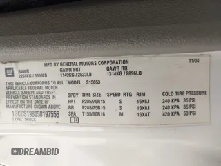 2005 Chevrolet Colorado Z85 z VIN 1GCCS198058197556, wystawiony jako IAAI lot #42369724 z przebiegiem 164 440 mil mil oraz . Historia ofert i sprzedaży dostępna na DreamBid. Obrazek 9.