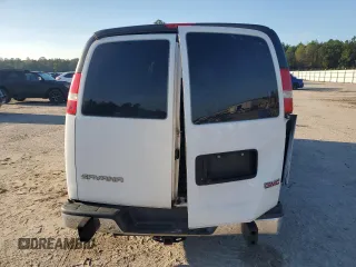 2018 GMC Savana Cargo Van with VIN 1GTW7AFG3J1909832, listed as a Copart auction lot 79752774 with 73,446 mi miles and Salvage Title. Bid and sale history available at carsss.com. Image 6.
