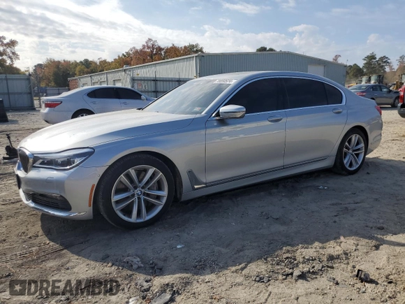 2016 BMW 7 Series 750i with VIN WBA7F0C50GGM20697, listed as a Copart auction lot 78850524 with 126,518 mi miles and Salvage Title. Bid and sale history available at carsss.com. Image 1.