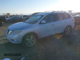 2014 Nissan Pathfinder Platinum with VIN 5N1AR2MM9EC676855, listed as a IAAI auction lot 41450200 with 142,322 mi miles and . Bid and sale history available at DreamBid. Image 17.