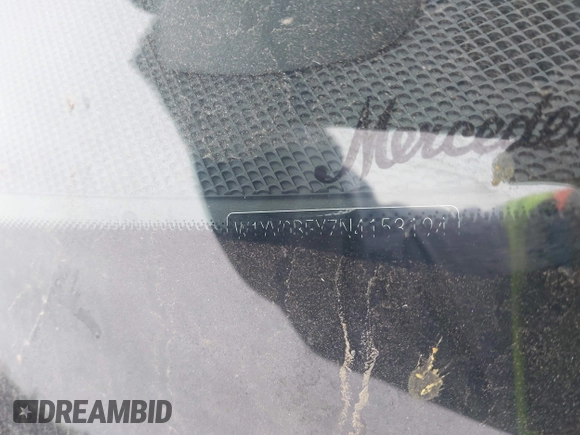 2022 Mercedes-Benz Metris Cargo with VIN W1YV0BEY7N4153194, listed as a IAAI auction lot 42432010 with 31,369 mi miles and . Bid and sale history available at DreamBid. Image 9.