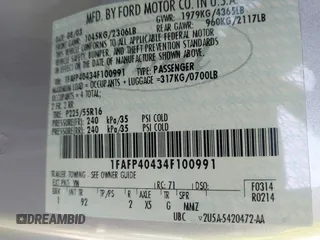 2004 Ford Mustang Standard with VIN 1FAFP40434F100991, listed as a IAAI auction lot 40706520 with 93,130 mi miles. Bid and sale history available at carsss.com. Image 9.