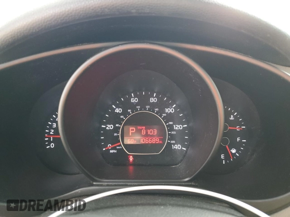 2016 Kia Soul with VIN KNDJN2A27G7281068, listed as a Copart auction lot 71601904 with 106,689 mi miles and Salvage Title. Bid and sale history available at carsss.com. Image 9.