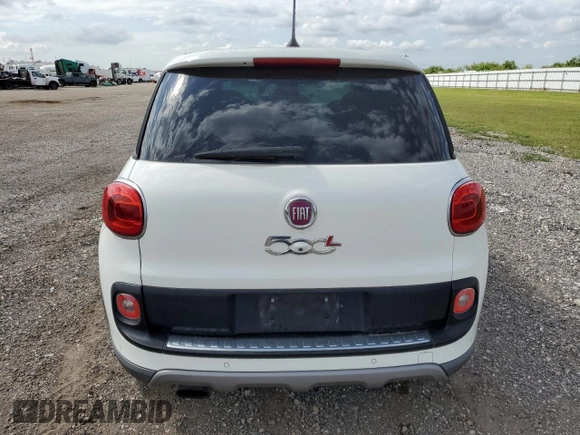 2014 FIAT 500L Trekking with VIN ZFBCFADH4EZ016712, listed as a Copart auction lot 71283484 with 127,058 mi miles and Salvage title. Bid and sale history available at DreamBid. Image 6.