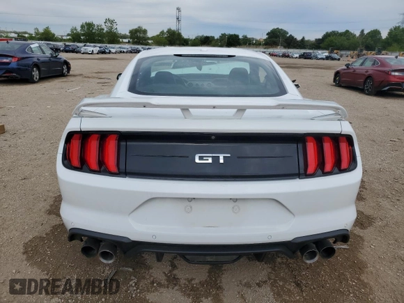 2019 Ford Mustang GT with VIN 1FA6P8CF8K5117020, listed as a Copart auction lot 57896865 with 92,626 mi miles and Salvage title. Bid and sale history available at DreamBid. Image 6.