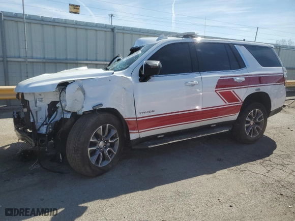 2023 Chevrolet Tahoe LS with VIN 1GNSKMKD7PR164742, listed as a Copart auction lot 50845944 with 0 mi miles. Bid and sale history available at carsss.com. Image 1.