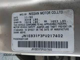 1993 Nissan Sentra E z VIN JN1EB31P3PU217402, wystawiony jako IAAI lot #42051237 z przebiegiem 363 365 mil mil oraz . Historia ofert i sprzedaży dostępna na DreamBid. Obrazek 9.