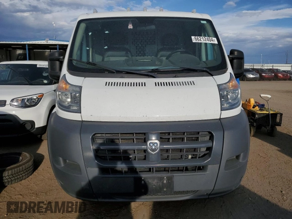 2016 Ram ProMaster Cargo with VIN 3C6TRVAG5GE115830, listed as a Copart auction lot 66212404 with 124,446 mi miles and Salvage Title. Bid and sale history available at DreamBid. Image 5.