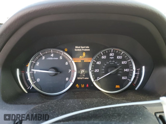 2020 Acura TLX w/Technology Pkg with VIN 19UUB1F50LA017532, listed as a Copart auction lot 44645725 with 101,671 mi miles and Salvage Title. Bid and sale history available at carsss.com. Image 9.