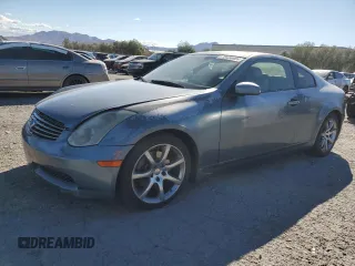 2005 Infiniti G35 Coupe with VIN JNKCV54E65M410124, listed as a Copart auction lot 78434484 with 126,848 mi miles and Salvage Title. Bid and sale history available at carsss.com. Image 1.