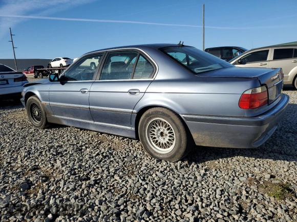 2001 BMW 7 Series 740iA with VIN WBAGG83411DN85508, listed as a Copart auction lot 42105654 with 167,797 mi miles and Non Repairable. Bid and sale history available at carsss.com. Image 2.
