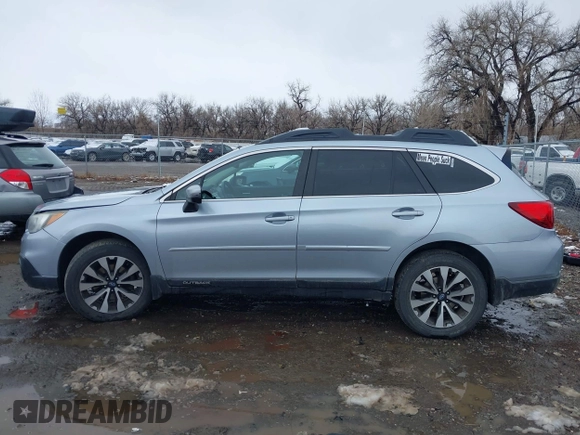 2015 Subaru Outback Limited with VIN 4S4BSBJC1F3314749, listed as a IAAI auction lot 41826080 with 148,575 mi miles and . Bid and sale history available at DreamBid. Image 14.