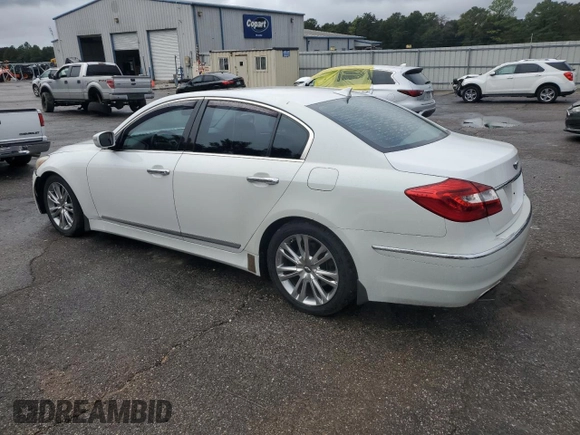 2012 Hyundai Genesis 5.0L with VIN KMHGC4DH4CU189533, listed as a Copart auction lot 80020614 with 206,657 mi miles and Salvage Title. Bid and sale history available at carsss.com. Image 2.