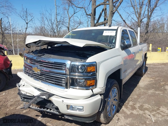 2014 Chevrolet Silverado 1500 High Country with VIN 3GCUKTEC2EG317846, listed as a IAAI auction lot 41763051 with 130,862 mi miles. Bid and sale history available at carsss.com. Image 2.