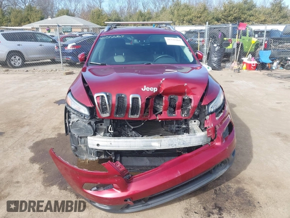 2014 Jeep Cherokee Latitude with VIN 1C4PJLCB1EW208600, listed as a IAAI auction lot 41732264 with 84,718 mi miles. Bid and sale history available at carsss.com. Image 12.