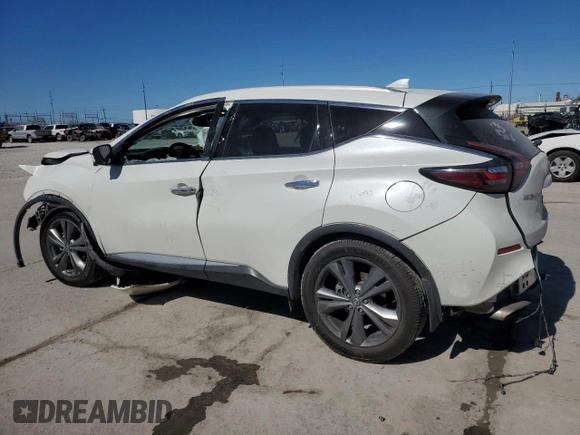 2020 Nissan Murano Platinum с VIN 5N1AZ2DJ3LN116837, выставлен на аукционе Copart как лот 46962105 с пробегом 70 097 миль миль и Списание • Salvage title. История ставок и продаж доступна на DreamBid. Изображение 2.