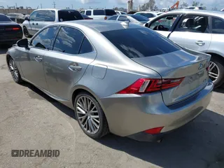 2015 Lexus IS 250 with VIN JTHBF1D2XF5077994, listed as a IAAI auction lot 41905643 with 86,977 mi miles and . Bid and sale history available at carsss.com. Image 3.