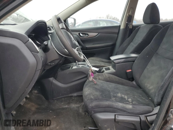 2016 Nissan Rogue S with VIN JN8AT2MV5GW151523, listed as a Copart auction lot 46334555 with 144,065 mi miles and Salvage Title. Bid and sale history available at carsss.com. Image 7.