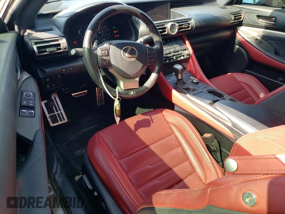 2019 Lexus RC 300 z VIN JTHHA5BC5K5009009, wystawiony jako Copart lot #54414945 z przebiegiem 76 653 mil mil oraz Nie do naprawy • Non repairable. Historia ofert i sprzedaży dostępna na DreamBid. Obrazek 8.