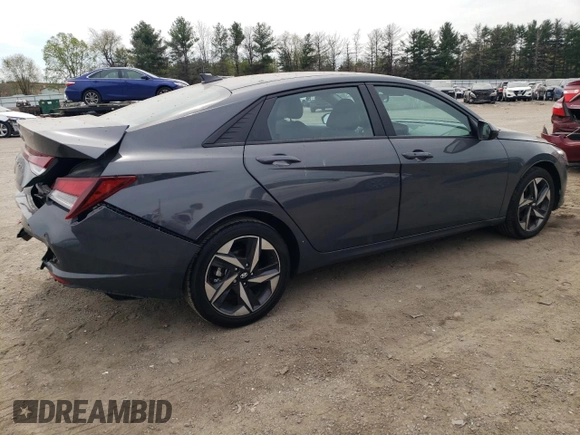 2023 Hyundai Elantra SEL with VIN KMHLS4AG5PU601333, listed as a Copart auction lot 53517865 with 40,937 mi miles and Salvage title. Bid and sale history available at DreamBid. Image 3.