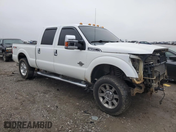 2011 Ford F-350 XL with VIN 1FT8W3BT6BEA41216, listed as a Copart auction lot 42760405 with 354,100 mi miles and Salvage Title. Bid and sale history available at DreamBid. Image 4.
