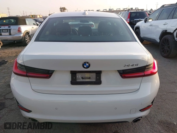 2022 BMW 3 Series 330i with VIN 3MW5R1J04N8C56510, listed as a IAAI auction lot 41458542 with 62,022 mi miles. Bid and sale history available at carsss.com. Image 16.