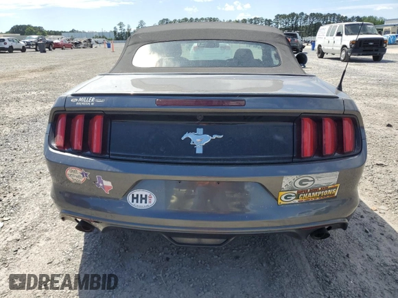 2015 Ford Mustang V6 with VIN 1FATP8EM9F5372568, listed as a Copart auction lot 57635655 with 85,856 mi miles and Salvage title. Bid and sale history available at DreamBid. Image 6.